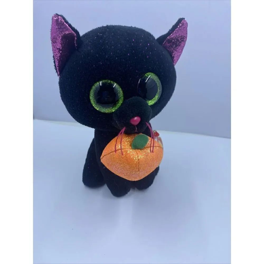 *2018 Ty POTION Halloween Black Cat Beanie Boo 6” NEW